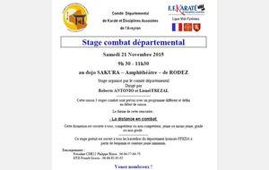 PREMIER STAGE COMBAT RODEZ