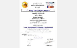 STAGE DEPARTEMENTAL KATA